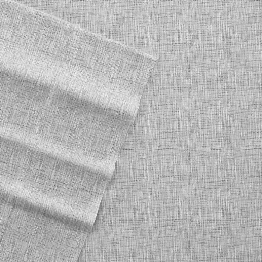 Light Gray Chambray 4-pc. Full Bed Sheet Set