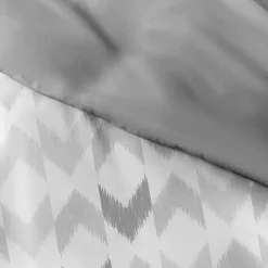 Light Gray Chevron 3-Pc. Queen Duvet Cover Set