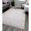 Light Gray Leopard Textured Area Rug, 8x10