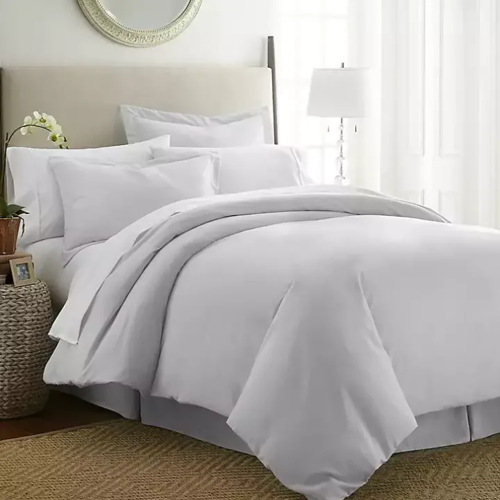 Light Gray 3-pc. Ultra Soft Queen Duvet Cover Set