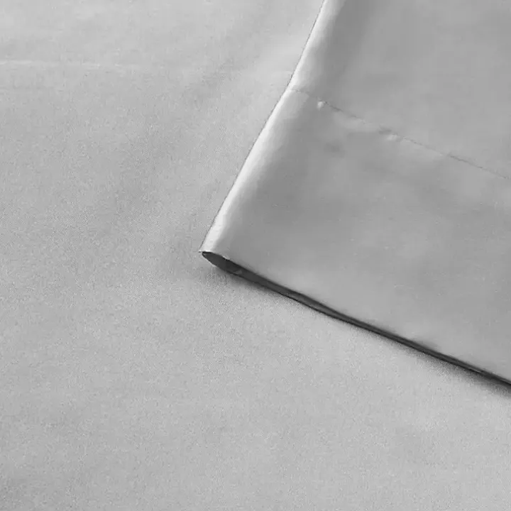 Light Gray Satin 6-pc. Queen Sheet Set