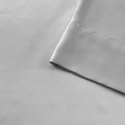 Light Gray Satin Standard 2-pc. Pillow Case Set