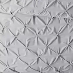 Light Gray Soft Pinched 3-pc. King Duvet Cover Set