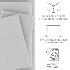 Light Gray Ultra Soft 4-pc. Full Sheet Set