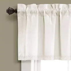 Light Linen Lace Curtain Valance