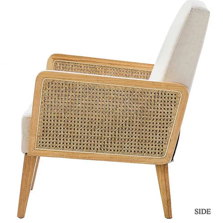 Linen Upholstered Accent Chair