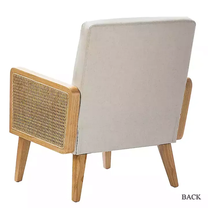 Linen Upholstered Accent Chair