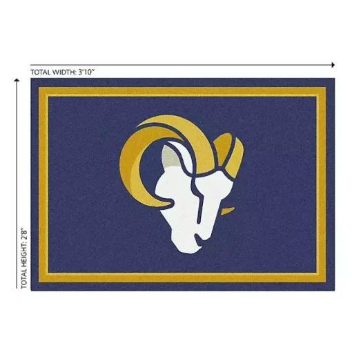 Los Angeles Rams Area Rug, 3x4