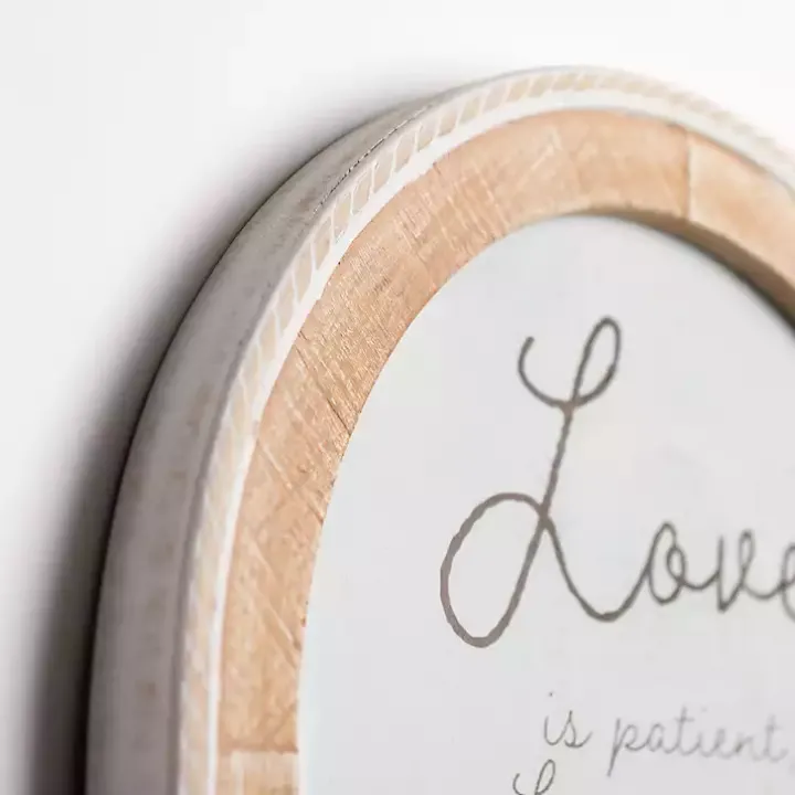 Love is Patient Arched Wall Plaque