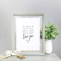 Love You Longer Framed Wall Plaque