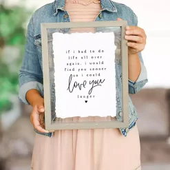 Love You Longer Framed Wall Plaque