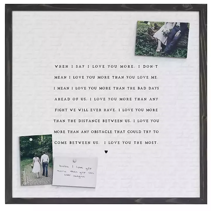 Love You Most Framed Wall Plaque