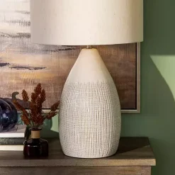 Luca Cream Ceramic Table Lamp