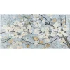 Luminous Gold Foil Bloom Canvas Art Print
