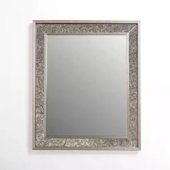 Luxe Silver Antique Frame Wall Mirror, 35 in.
