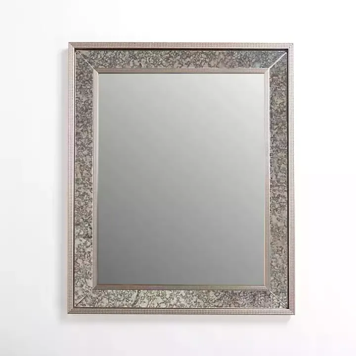 Luxe Silver Antique Frame Wall Mirror, 35 in.