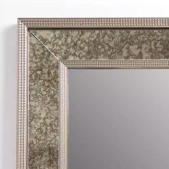Luxe Silver Antique Frame Wall Mirror, 35 in.