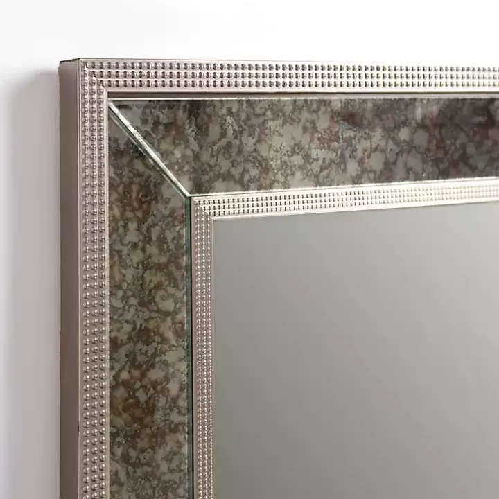 Luxe Silver Antique Frame Wall Mirror, 35 in.