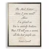 Mad Hatter Quote Wall Plaque