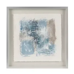 Madison Park Blue Abstract Framed Art Print