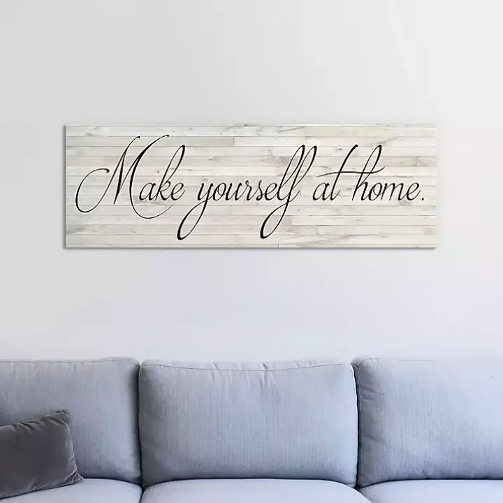 Make Yourself at Home Canvas Art Print