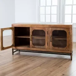 Manu Mango Wood Media Cabinet