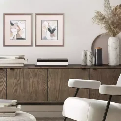 Marble Lines Framed Art Prints, Set of 2