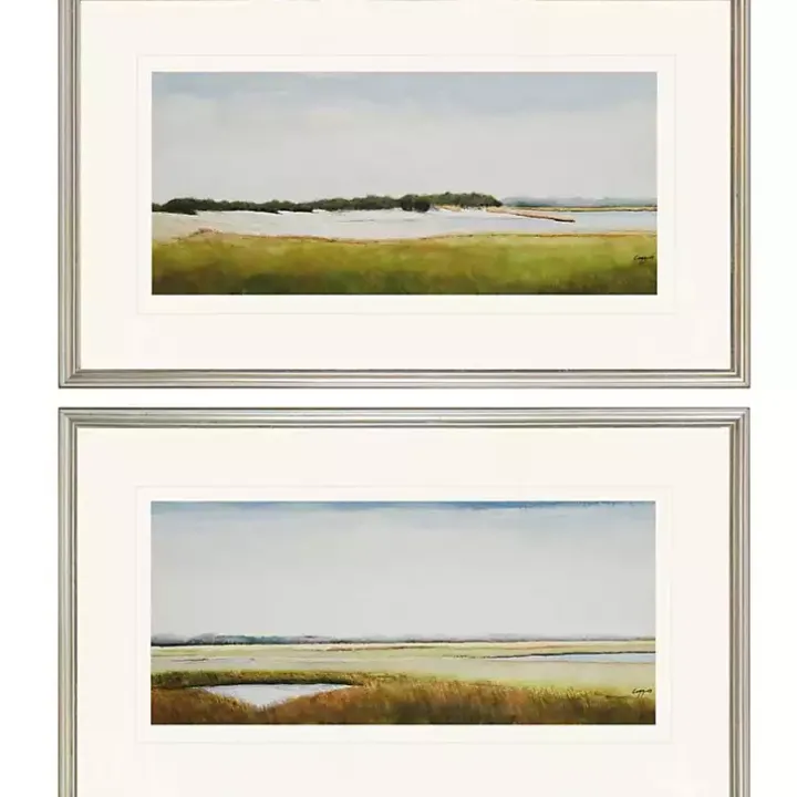 Marshlands II Framed Art Prints, Set of 2
