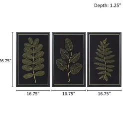 Martha Stewart Botanical Framed Prints, Set of 3