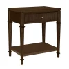 Martha Stewart Dark Brown Wood Nightstand