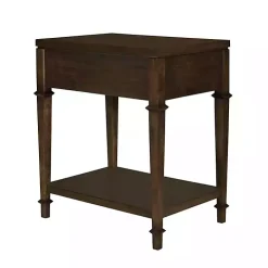 Martha Stewart Dark Brown Wood Nightstand