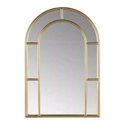 Martha Stewart Gold Paned Arch Wall Mirror