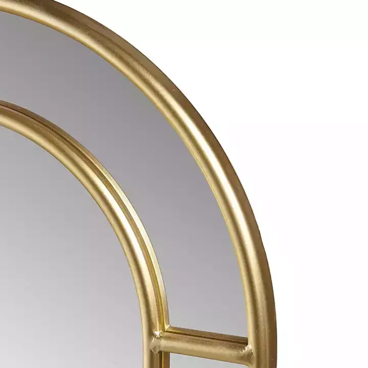 Martha Stewart Gold Paned Arch Wall Mirror