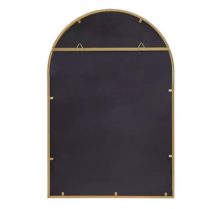 Martha Stewart Gold Paned Arch Wall Mirror