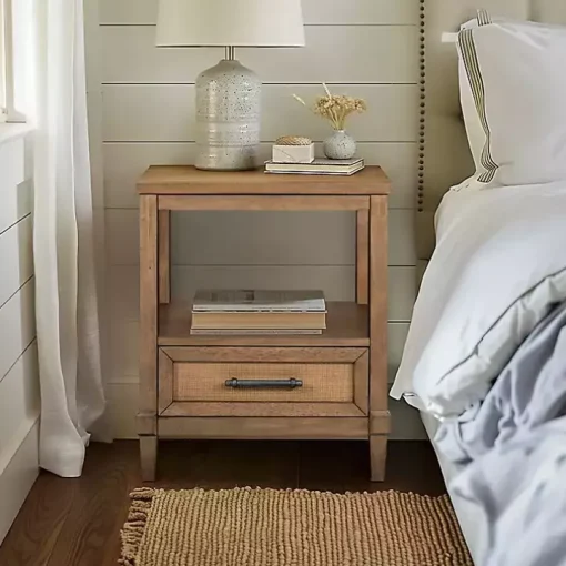 Martha Stewart Toasted Almond Wood Nightstand