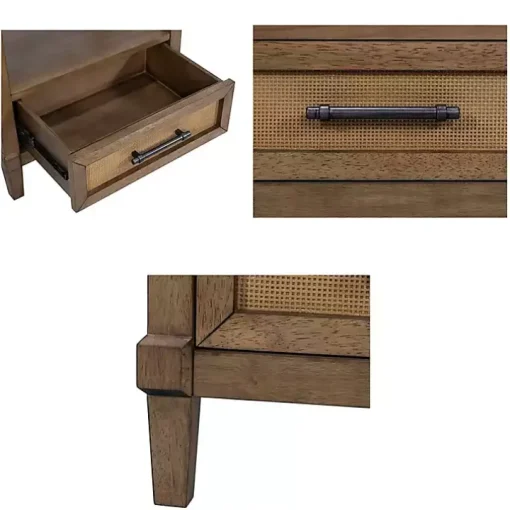 Martha Stewart Toasted Almond Wood Nightstand
