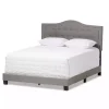 Mary Light Gray Button Tufted Full Bed Frame