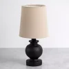Matte Black Baluster Mini Table Lamp