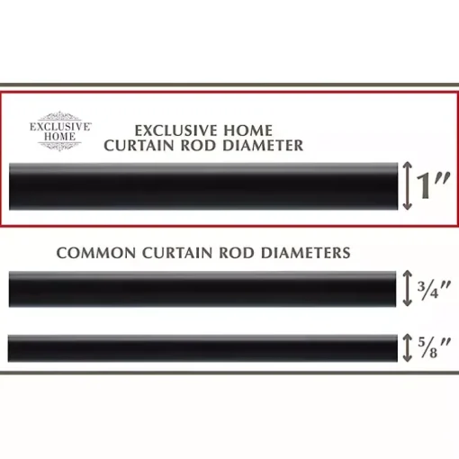 Matte Black Duke Curtain Rod, 72 in.