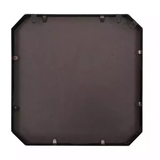 Matte Black Geometric Square Wall Mirror
