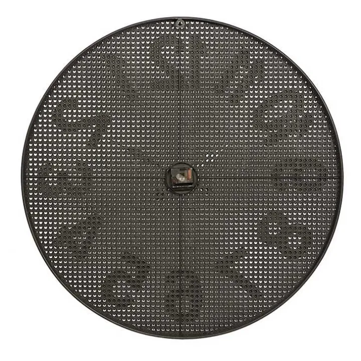 Matte Black Iron Wall Clock, 32 in.