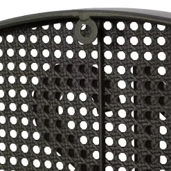 Matte Black Iron Wall Clock, 32 in.