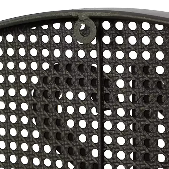 Matte Black Iron Wall Clock, 32 in.