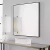 Matte Black Metal Square Framed Mirror