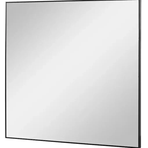 Matte Black Metal Square Framed Mirror