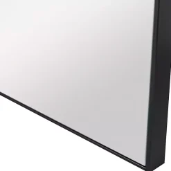 Matte Black Metal Square Framed Mirror