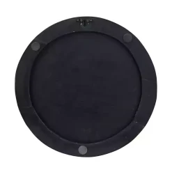 Matte Black Ribbed Sunburst Wall Plates, Set of 3