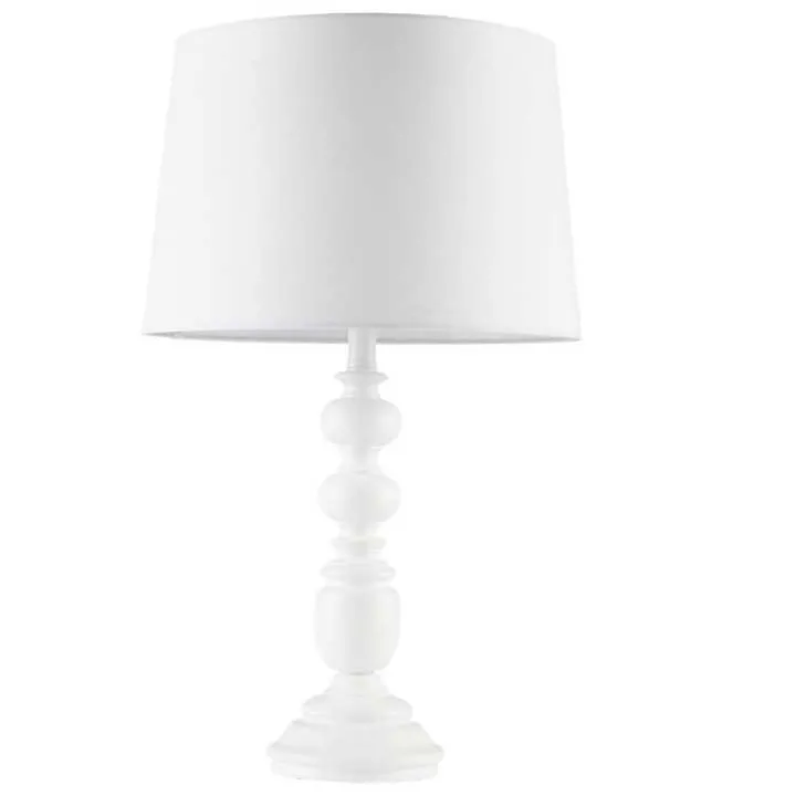 Matte White Candlestick Martha Stewart Table Lamp