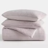 Mauve Waffle Ultra-Soft 3-pc. King Comforter Set