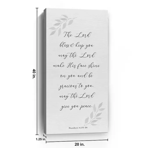 May the Lord Give You Peace Canvas Art Print